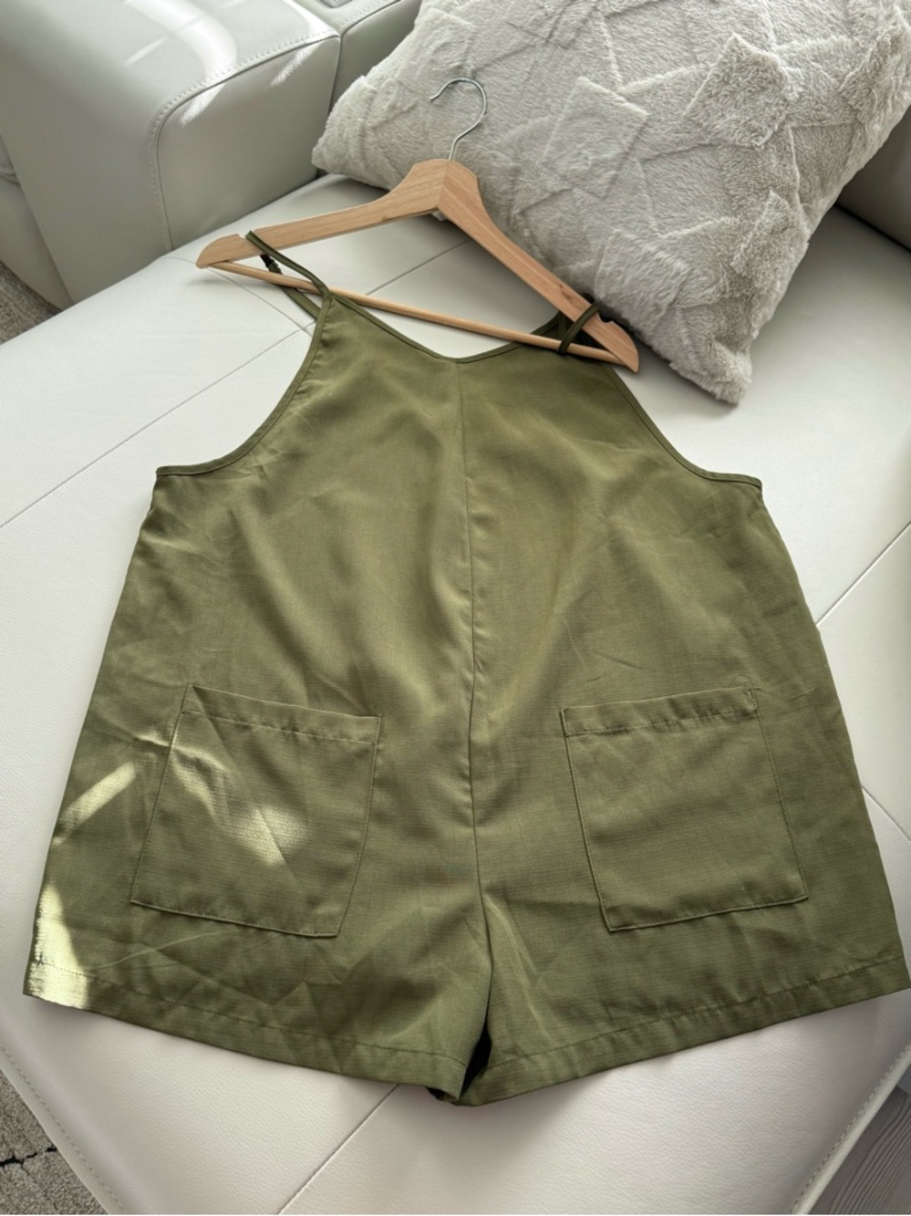 SHEIN Olive Green Sleeveless Romper - Picture 3 of 5